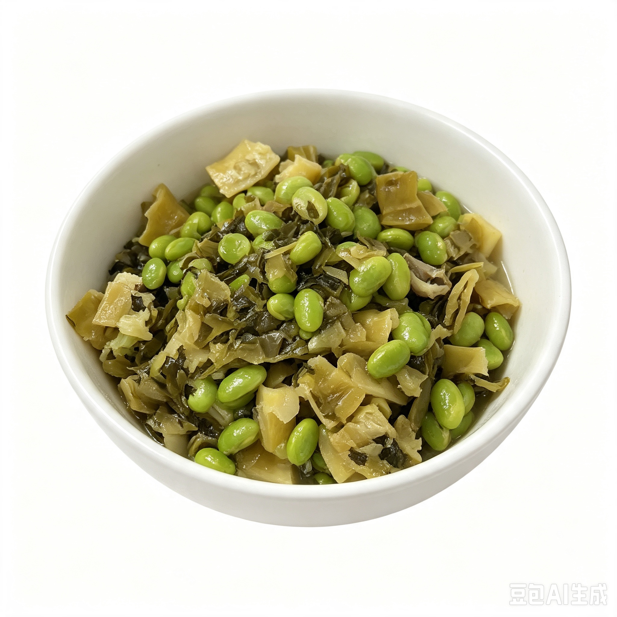 雪菜毛豆